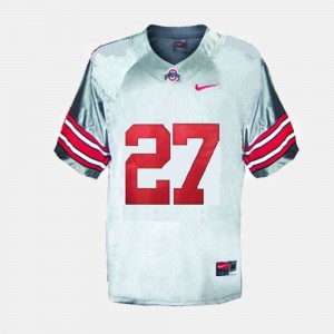 Football Gray Eddie George College Jersey For Kids #27 Ohio State
