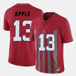 Eli Apple College Jersey #13 Football Buckeyes Men's Red