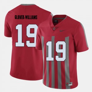 Red Buckeyes Eric Glover-Williams College Jersey For Men Football #19