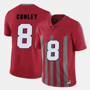 Gareon Conley College Jersey Red Football For Men's #8 Buckeyes