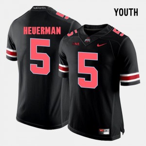 Kids #5 Black Ohio State Jeff Heuerman College Jersey Football