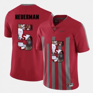 Red For Men Pictorial Fashion Buckeye #5 Jeff Heuerman College Jersey