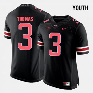 Michael Thomas College Jersey Youth Football #3 Ohio State Buckeyes Black