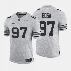 Gridiron Gray Limited #97 Ohio State Men's Nick Bosa College Jersey Gray Gridiron Limited