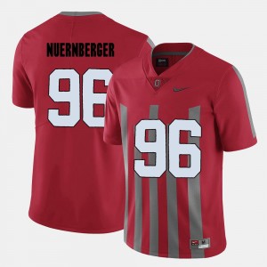 Sean Nuernberger College Jersey Buckeye #96 Football Mens Red