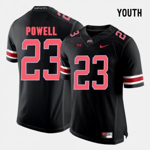 Football #23 Ohio State Buckeye Tyvis Powell College Jersey Youth Black