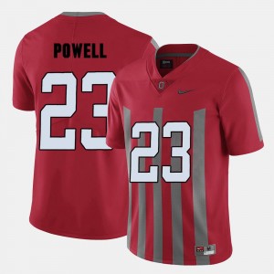 Red OSU Tyvis Powell College Jersey #23 Mens Football