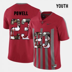 Red Buckeye Pictorial Fashion #23 Tyvis Powell College Jersey Youth(Kids)