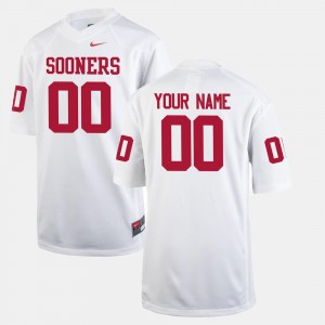 College Customized Jersey Youth #00 White Football University Of Oklahoma