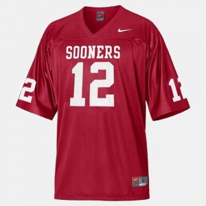 OU Sooners For Kids Landry Jones College Jersey Football #12 Red