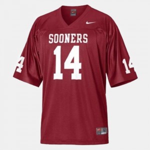Football Sam Bradford College Jersey Red OU Youth(Kids) #14