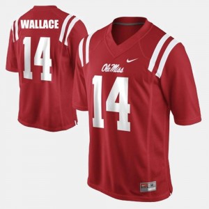Bo Wallace College Jersey #14 Red Football Ole Miss Rebels For Men