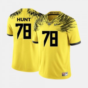 #78 Men Yellow University of Oregon Football Cameron Hunt College Jersey