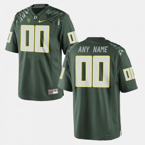 For Men's Green Oregon #00 College Custom Jersey Limited Football