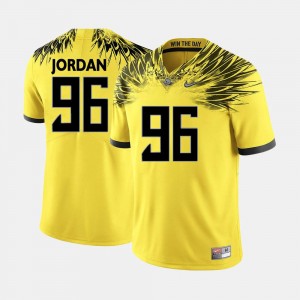 Dion Jordan College Jersey Oregon Duck Football #96 Yellow Men