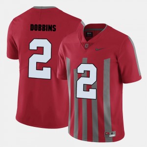 Football For Men's J.K. Dobbins College Jersey #2 Ducks Red
