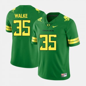 Football University of Oregon Green #35 For Men Joe Walker College Jersey