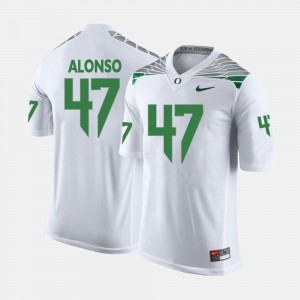 Kiko Alonso College Jersey Ducks White #47 Football For Men