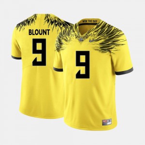 Yellow For Men's Football UO #9 LeGarrette Blount College Jersey