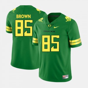 #85 Football Oregon Green Pharaoh Brown College Jersey Mens