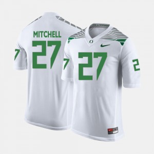 #27 Men's Terrance Mitchell College Jersey University of Oregon Football White