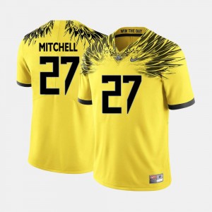 #27 Yellow Football Terrance Mitchell College Jersey Men's University of Oregon