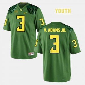 Vernon Adams College Jersey Football Green University of Oregon Kids #3