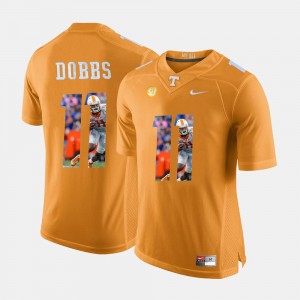 For Men's VOL #11 oshua Dobbs College Jersey Pictorial Fashion Orange
