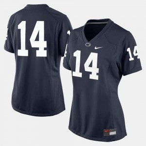 College Jersey Navy Blue #14 Football Womens Penn State Nittany Lions