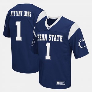 Football College Jersey #1 For Men Nittany Lions Navy