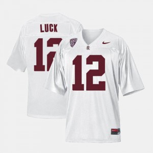 White Youth(Kids) Football Cardinal #12 Andrew Luck College Jersey