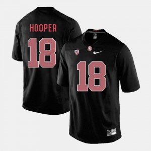 #18 Football Mens Stanford Cardinal Black Austin Hooper College Jersey