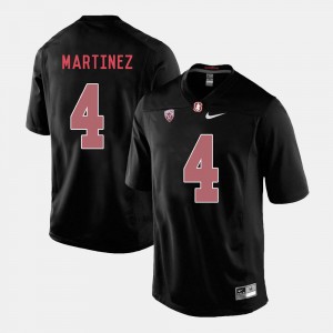 For Men's Black #4 Blake Martinez College Jersey Football Stanford Cardinal