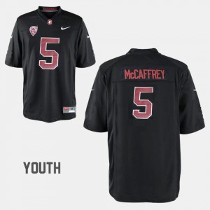 Christian McCaffrey College Jersey #5 Youth Stanford University Football Black