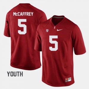 #5 Cardinal Christian McCaffrey College Jersey Youth Football Stanford