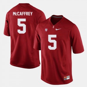 Stanford University Football #5 Cardinal Christian McCaffrey College Jersey For Men's