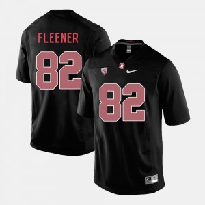 #82 Stanford Cardinal Men's Football Black Coby Fleener College Jersey