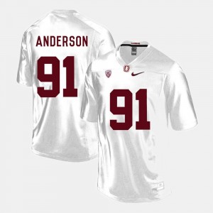Henry Anderson College Jersey White Football Men's #91 Stanford University