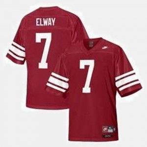 For Men Stanford University Football John Elway College Jersey Red #7