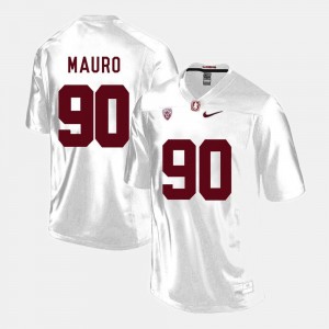 Stanford Cardinal Men's #90 Football White Josh Mauro College Jersey