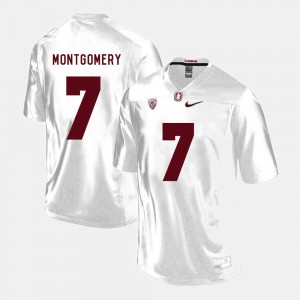 For Men Football Stanford Cardinal Ty Montgomery College Jersey #7 White