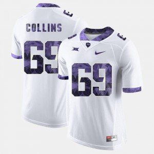 Texas Christian Aviante Collins College Jersey Mens #69 Football White