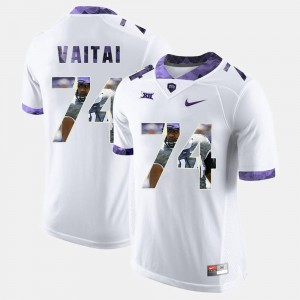 High-School Pride Pictorial Limited Halapoulivaati Vaitai College Jersey White Texas Christian University For Men #74