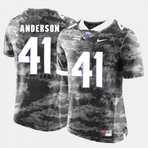 #41 Football Texas Christian Jonathan Anderson College Jersey For Men Grey