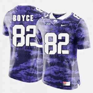 Texas Christian University #82 Josh Boyce College Jersey For Men Purple Football