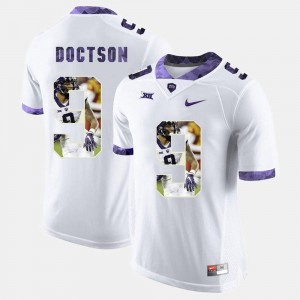 Texas Christian University White Josh Doctson College Jersey High-School Pride Pictorial Limited #9 Mens