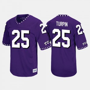 Throwback Purple Men's KaVontae Turpin College Jersey #25 TCU