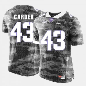 #43 For Men Horned Frogs Gray Tank Carder College Jersey Football