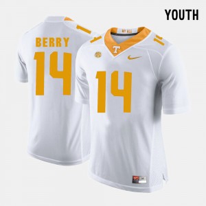 Eric Berry College Jersey Football White Kids Vols #14