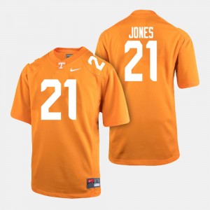 For Men Orange #21 Football UT Jacquez Jones College Jersey